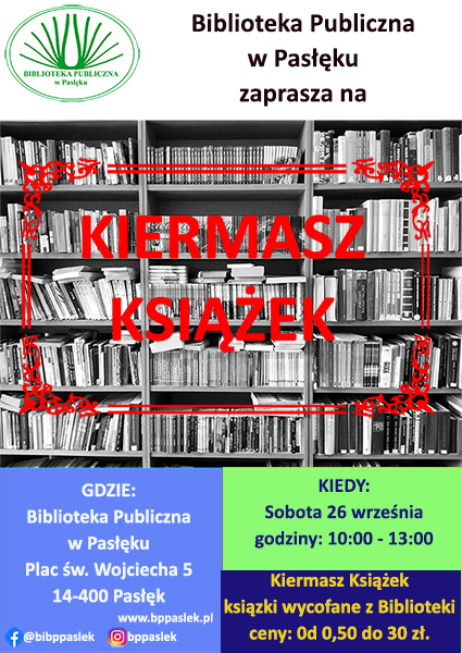  Plakat Kiermasz Książek 